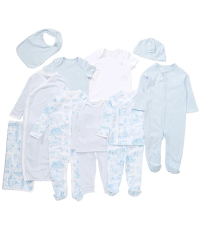 Ralph Lauren Baby Cotton Interlock Knit 11-Piece Gift Box Set