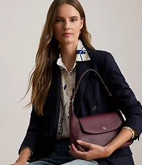 Lauren Ralph Lauren Schylar Crosshatch Medium Shoulder Bag