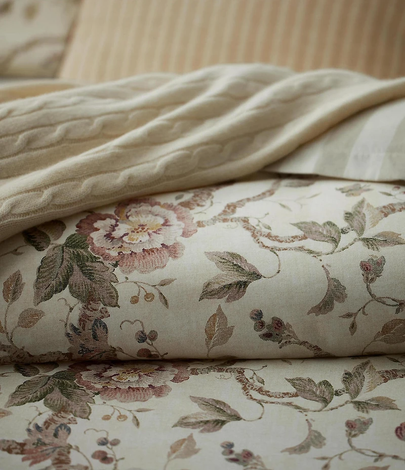 Ralph Lauren Elsie Collection Jacobean Floral Comforter