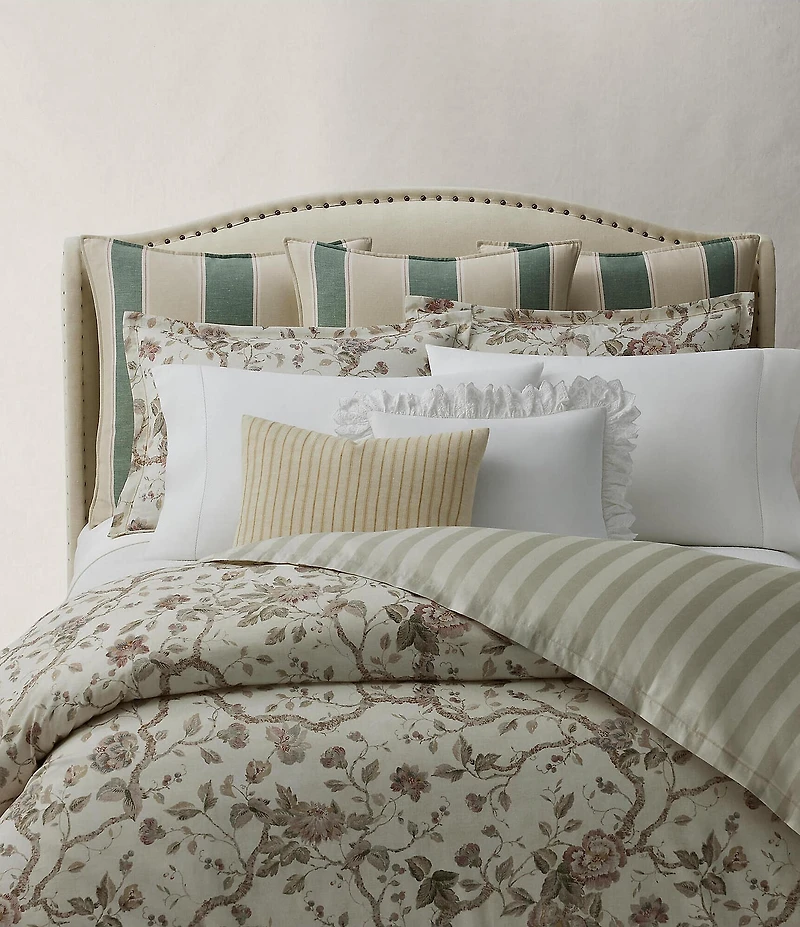 Ralph Lauren Elsie Collection Jacobean Floral Duvet Cover