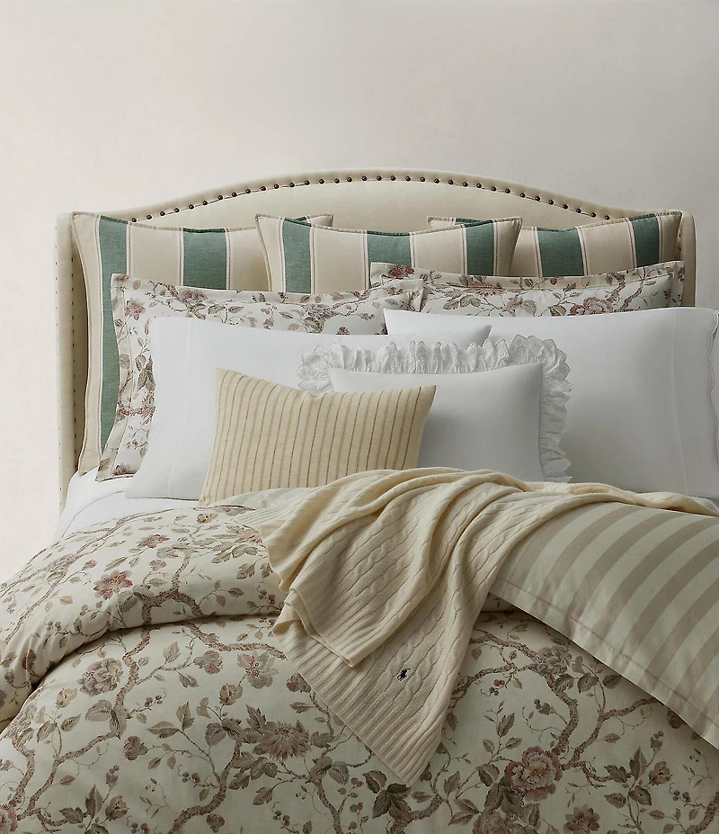 Ralph Lauren Elsie Collection Jacobean Floral Duvet Cover