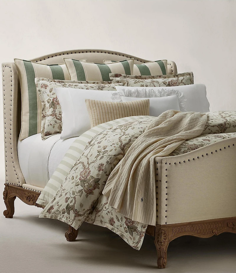 Ralph Lauren Elsie Collection Jacobean Floral Duvet Cover