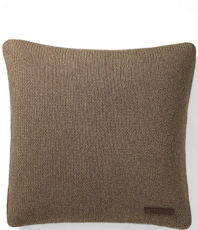 Ralph Lauren Greer Heathered-Cotton Throw Pillow