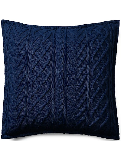 Ralph Lauren Highland Cable-Knit Decorative Throw Pillow