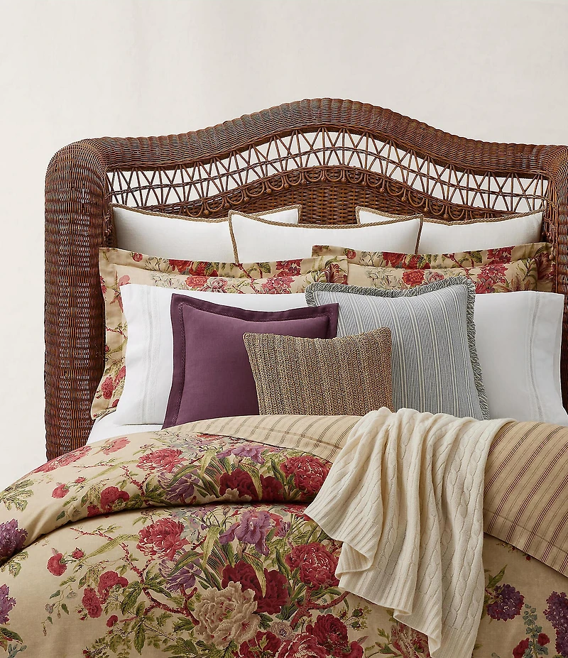 Ralph Lauren Imogene Floral Cotton Reversible Comforter