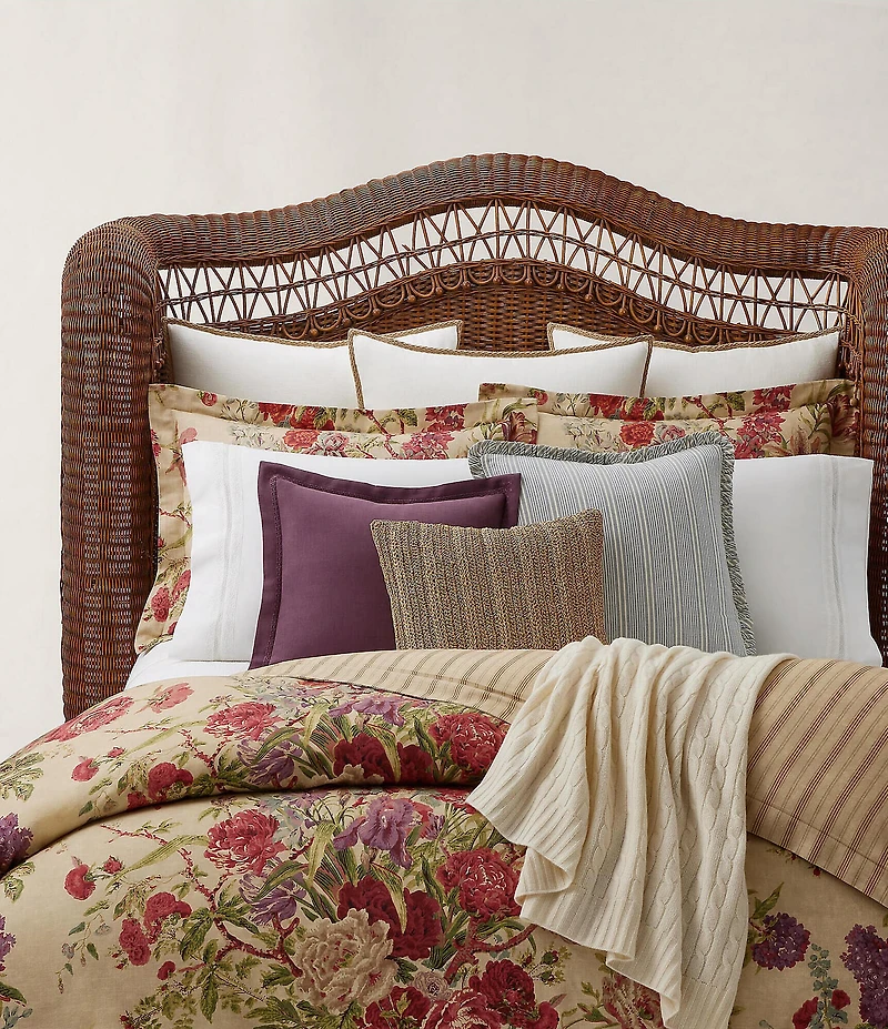 Ralph Lauren Imogene Floral Cotton Reversible Duvet Cover