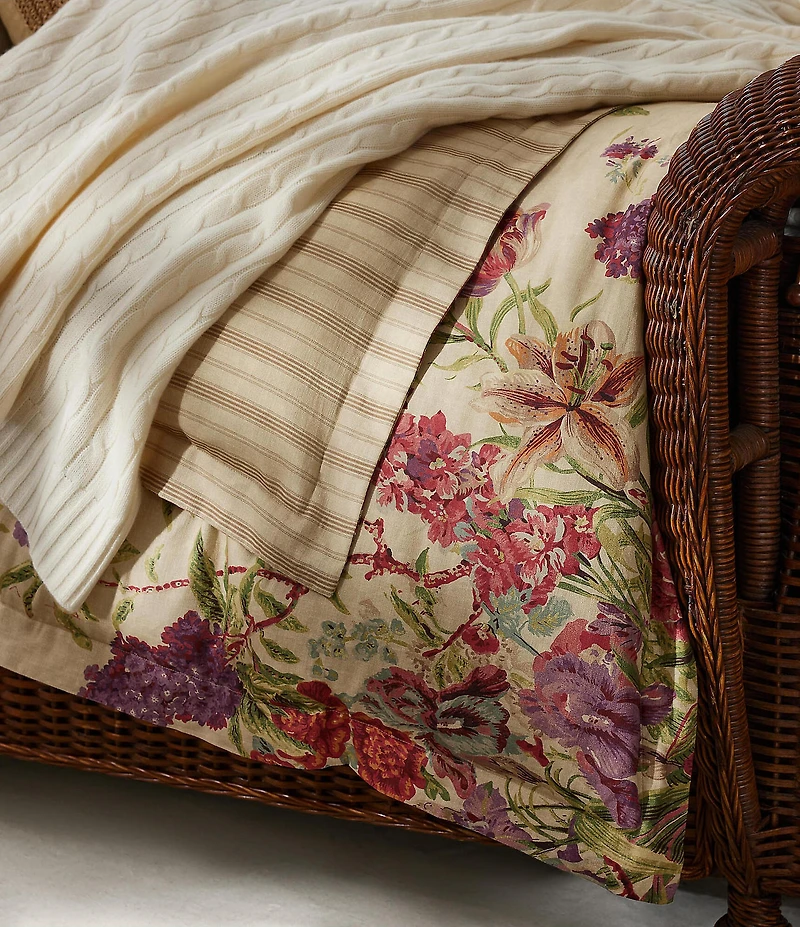 Ralph Lauren Imogene Floral Cotton Reversible Duvet Cover