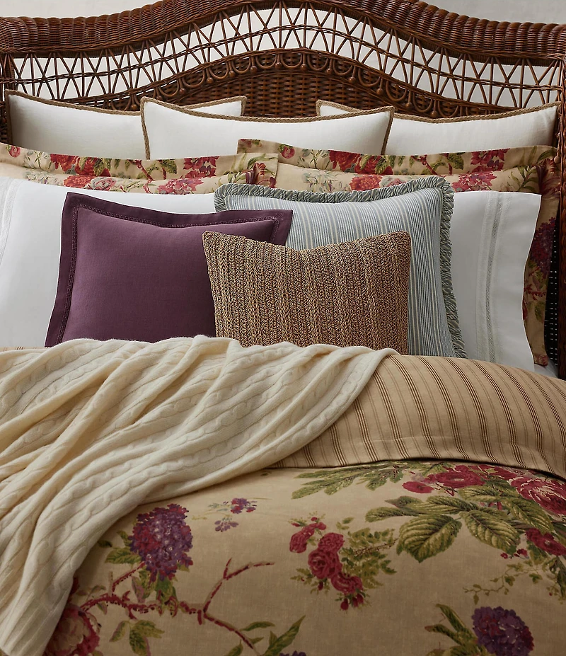 Ralph Lauren Imogene Floral Cotton Reversible Duvet Cover