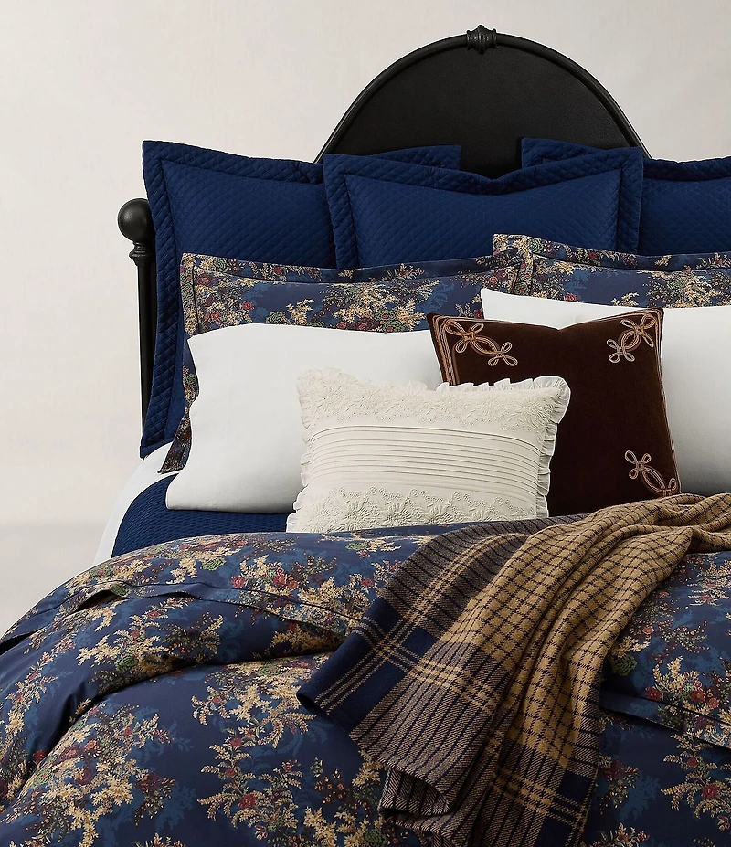 Ralph Lauren Ludlow Collection Thatcher Plaid Wool Throw
