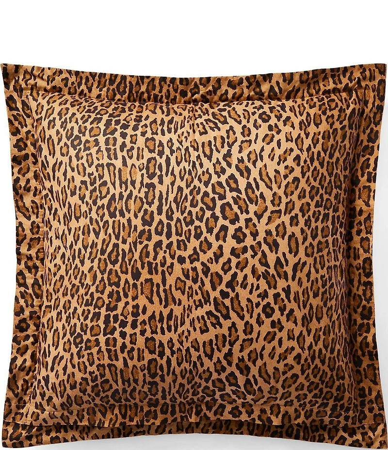 Ralph Lauren Montgomery Leopard Print Euro Sham