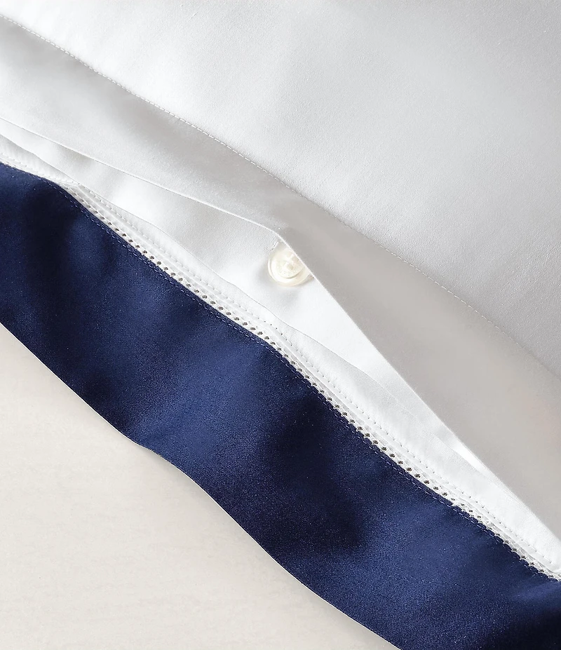 Ralph Lauren Organic Cotton Sateen Border Euro Sham