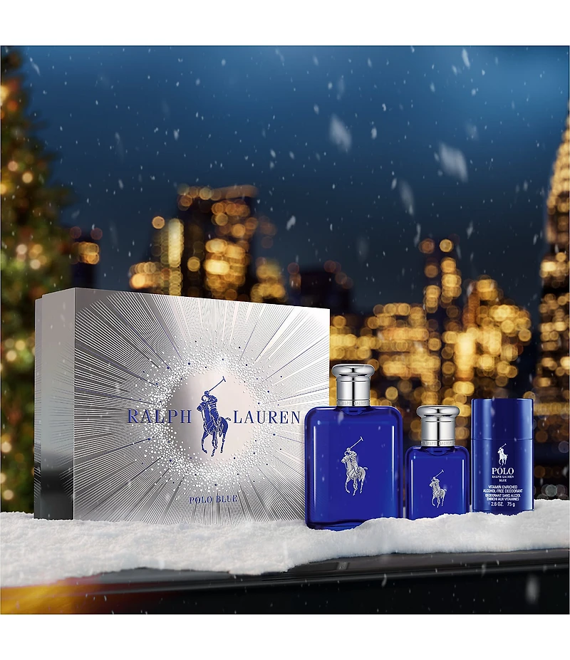Ralph Lauren Polo Blue Eau de Toilette 3-Piece Gift Set
