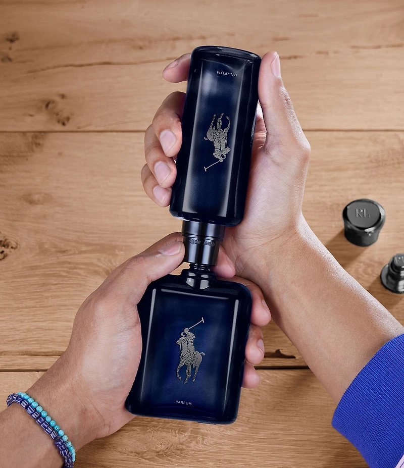 Ralph Lauren Men's Polo Blue Parfum Cologne Refillable Spray