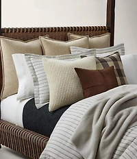 Ralph Lauren Reese Waffle Knit Decorative Throw Pillow