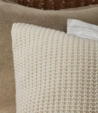 Ralph Lauren Reese Waffle Knit Decorative Throw Pillow