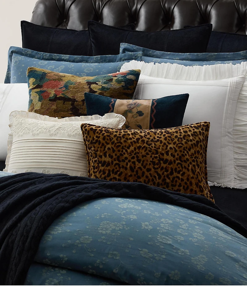 Ralph Lauren Rose Midnight Euro Sham