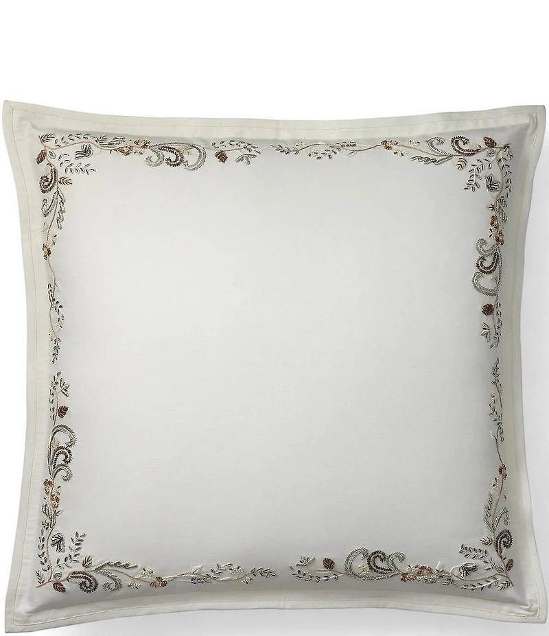 Ralph Lauren Rue Boheme Camila Embroidered Framed Euro Sham