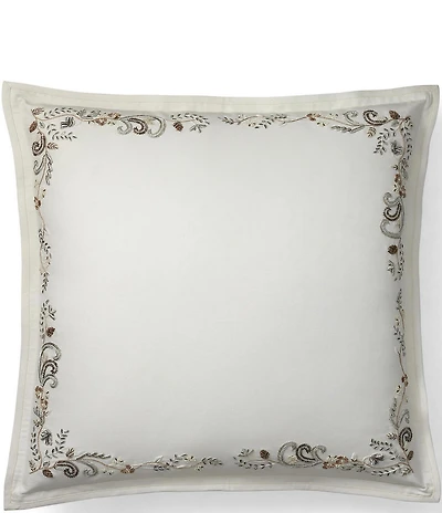 Ralph Lauren Rue Boheme Camila Embroidered Framed Euro Sham