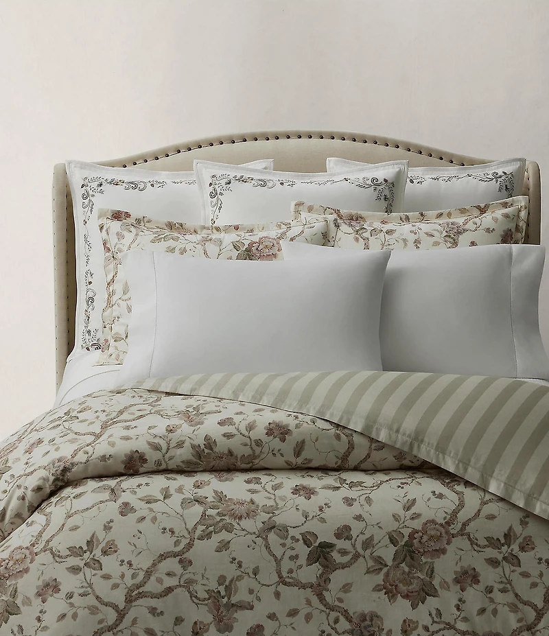 Ralph Lauren Rue Boheme Camila Embroidered Framed Euro Sham