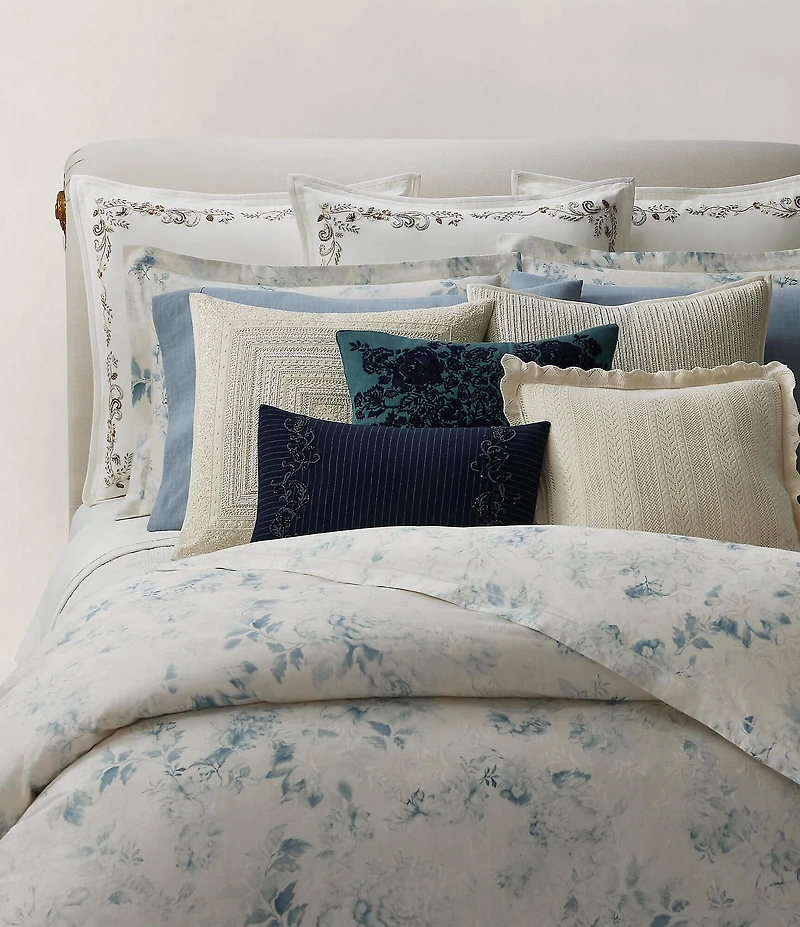 Ralph Lauren Rue Boheme Josette Floral Jacquard Duvet Cover