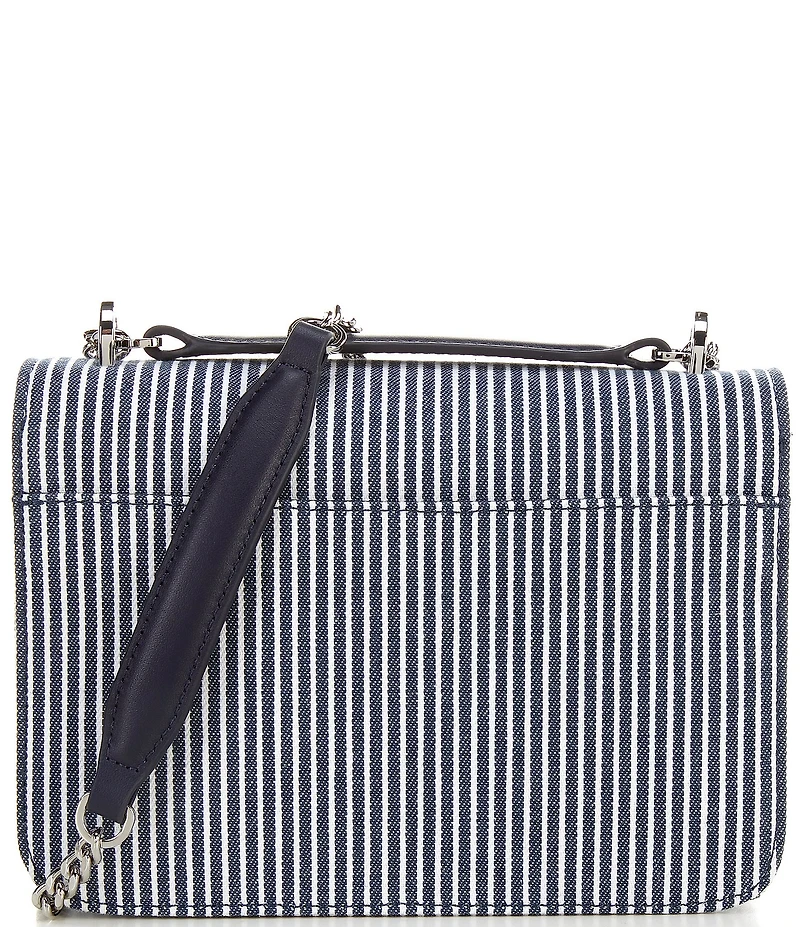 Lauren Ralph Lauren Sophee Medium Striped Canvas Shoulder Bag