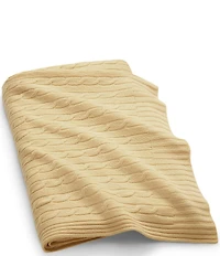 Ralph Lauren The Iconic Cable Cashmere Throw Blanket