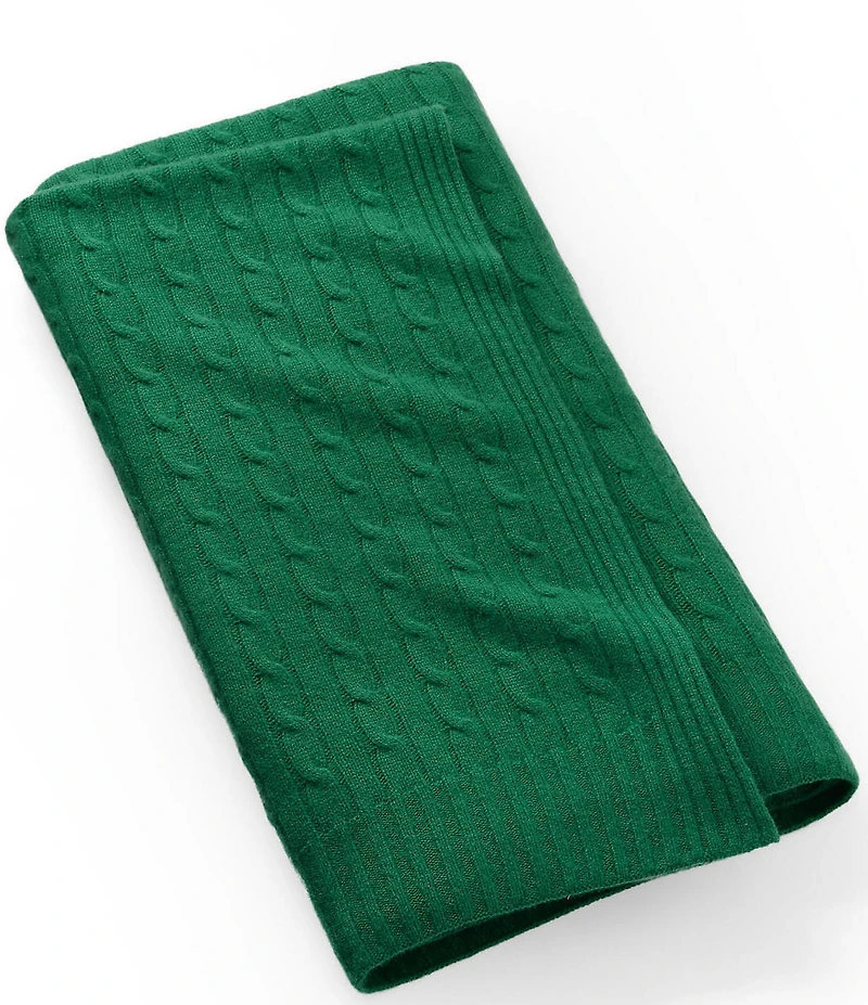 Ralph Lauren The Iconic Cable Cashmere Throw Blanket