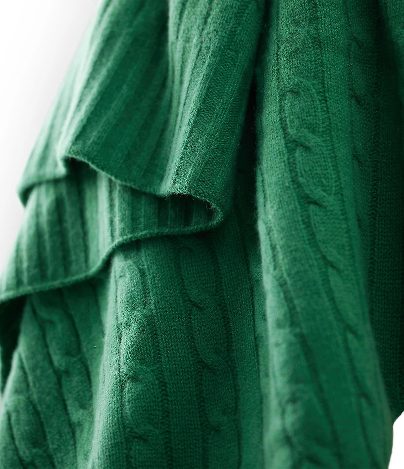 Ralph Lauren The Iconic Cable Cashmere Throw Blanket