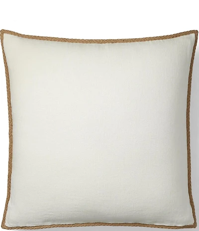 Ralph Lauren Tyler Collection Lucas Braided Jute Trimmed Euro Sham