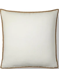 Ralph Lauren Tyler Collection Lucas Braided Jute Trimmed Euro Sham
