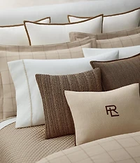 Ralph Lauren Tyler Collection Lucas Braided Jute Trimmed Euro Sham
