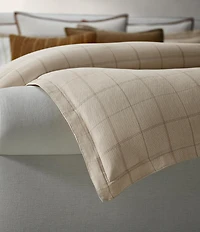Ralph Lauren Tyler Collection Windowpane Pattern Comforter