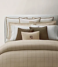 Ralph Lauren Tyler Collection Windowpane Pattern Duvet Cover