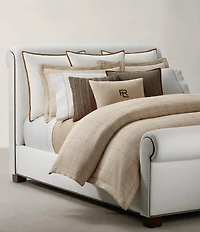 Ralph Lauren Tyler Collection Windowpane Pattern Duvet Cover