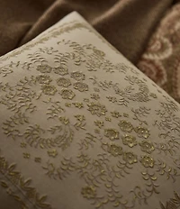 Ralph Lauren Vandership Embroidered Floral Square Pillow