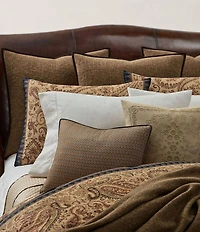 Ralph Lauren Vandership Embroidered Floral Square Pillow