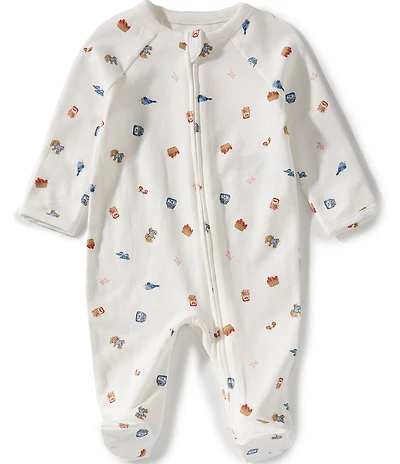 Ralph Lauren Baby Girls Cotton Strawberry Polo Bear Print Footed Coverall
