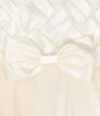 Rare Editions Baby Girls Sleeveless Basketweave-Bodice/Tulle-Skirted Fit-And-Flare Dress