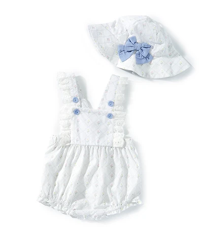 Rare Editions Baby Girls Sleeveless Floral-Printed Bodysuit