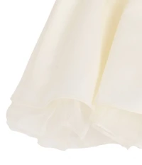 Rare Editions Baby Girls Cap-Sleeve Bow-Accented Satin Fit-And-Flare Dress