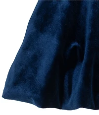 Rare Editions Baby Girls Cap-Sleeve Bubble-Hem Velvet Dress