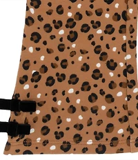 Rare Editions Baby Girls Long-Sleeve Cheetah-Appliqued Fleece Sweatshirt & Cheetah-Printed Knit Leggings Set