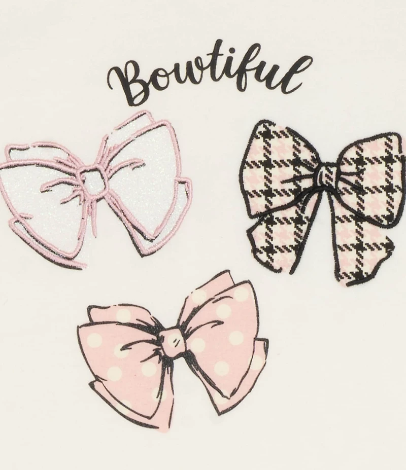 Rare Editions Baby Girls Sleeveless Heart-Appliqued Puffer Vest, Long-Sleeve Bow-Motif T-Shirt & Houndstooth Leggings Set