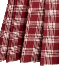 Rare Editions Big Girls Short-Sleeve Solid Free Bird T-Shirt & Plaid Skirt Set