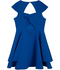 Rare Editions Big Girls Cap-Sleeve Tiered Fit & Flare Dress