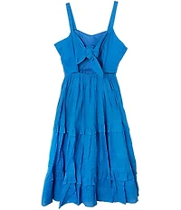 Rare Editions Big Girls Crocheted-Bodice/Ruffle-Tier Long Skirted Dress