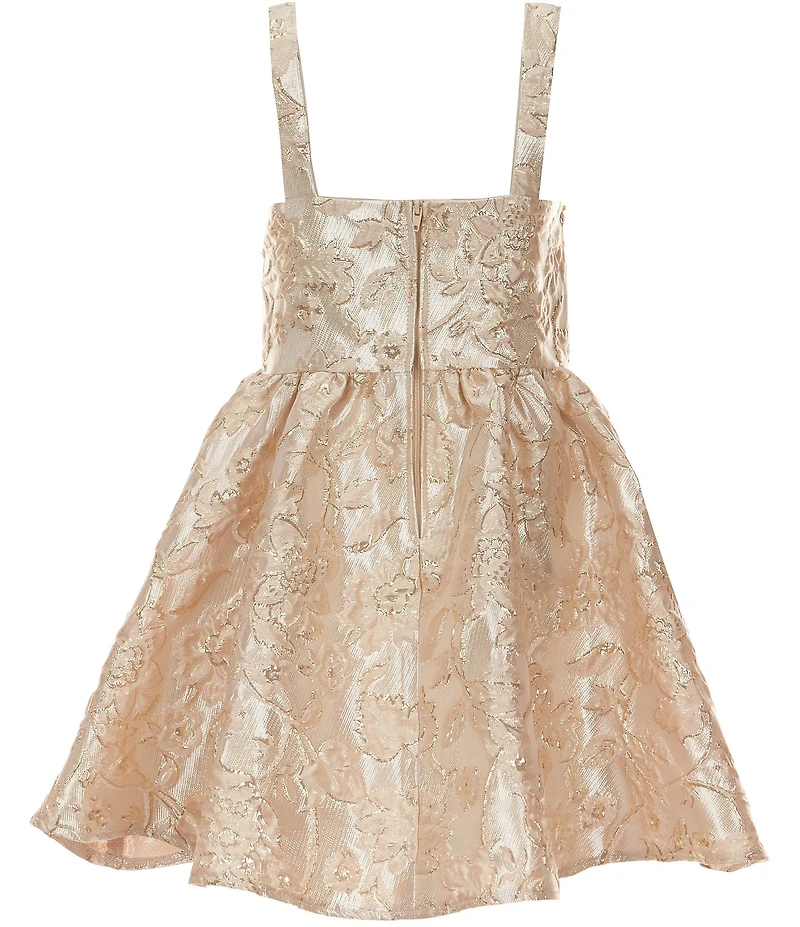 Rare Editions Big Girls Sleeveless Brocade Fit-And-Flare Dress