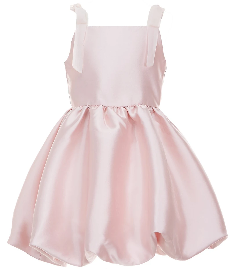 Rare Editions Big Girls Sleeveless Bubble Hem Mikado Dress