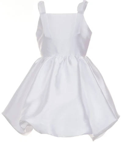 Rare Editions Big Girls Sleeveless Bubble-Hem Mikado Fit-And-Flare Dress