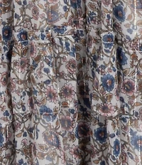 Rare Editions Big Girls Sleeveless Denim Tie-Front Vest & Sleeveless Floral Printed Chiffon Dress Set